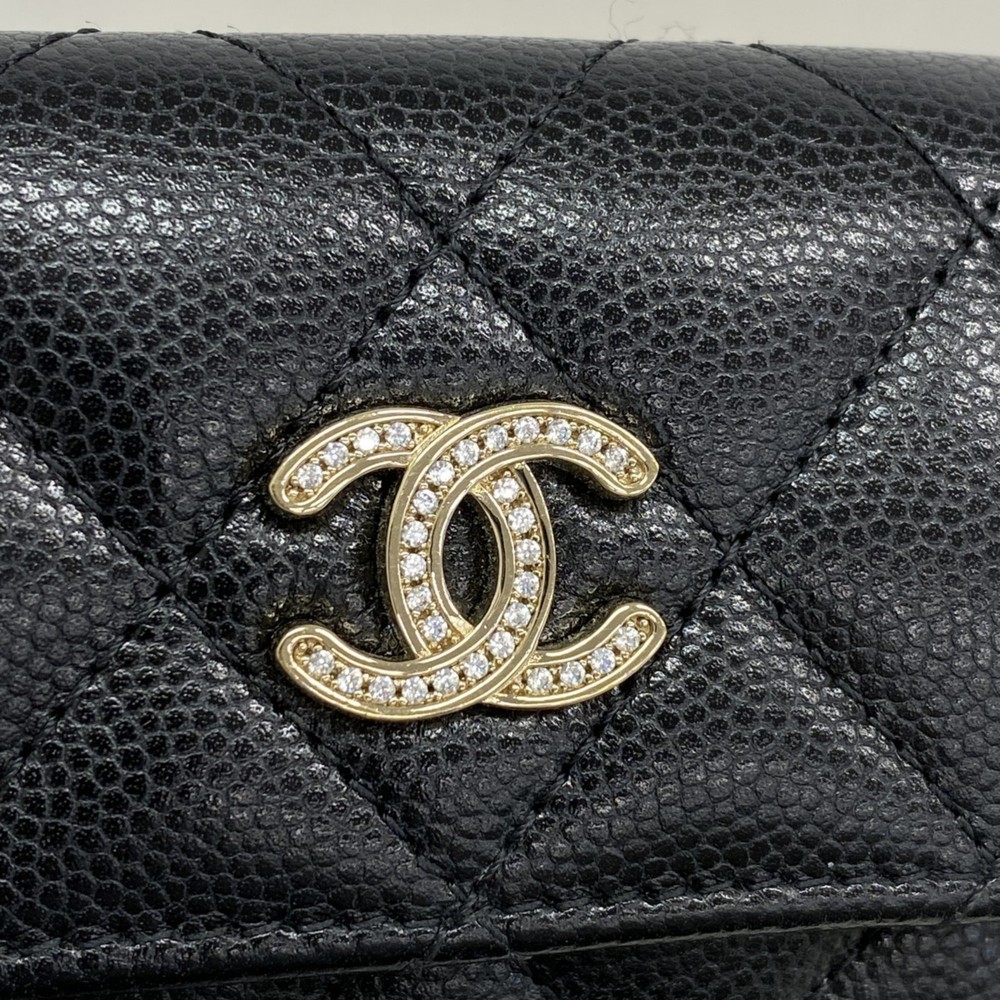 CHANEL Black Caviar Leather Wallet - Picture 7 of 8